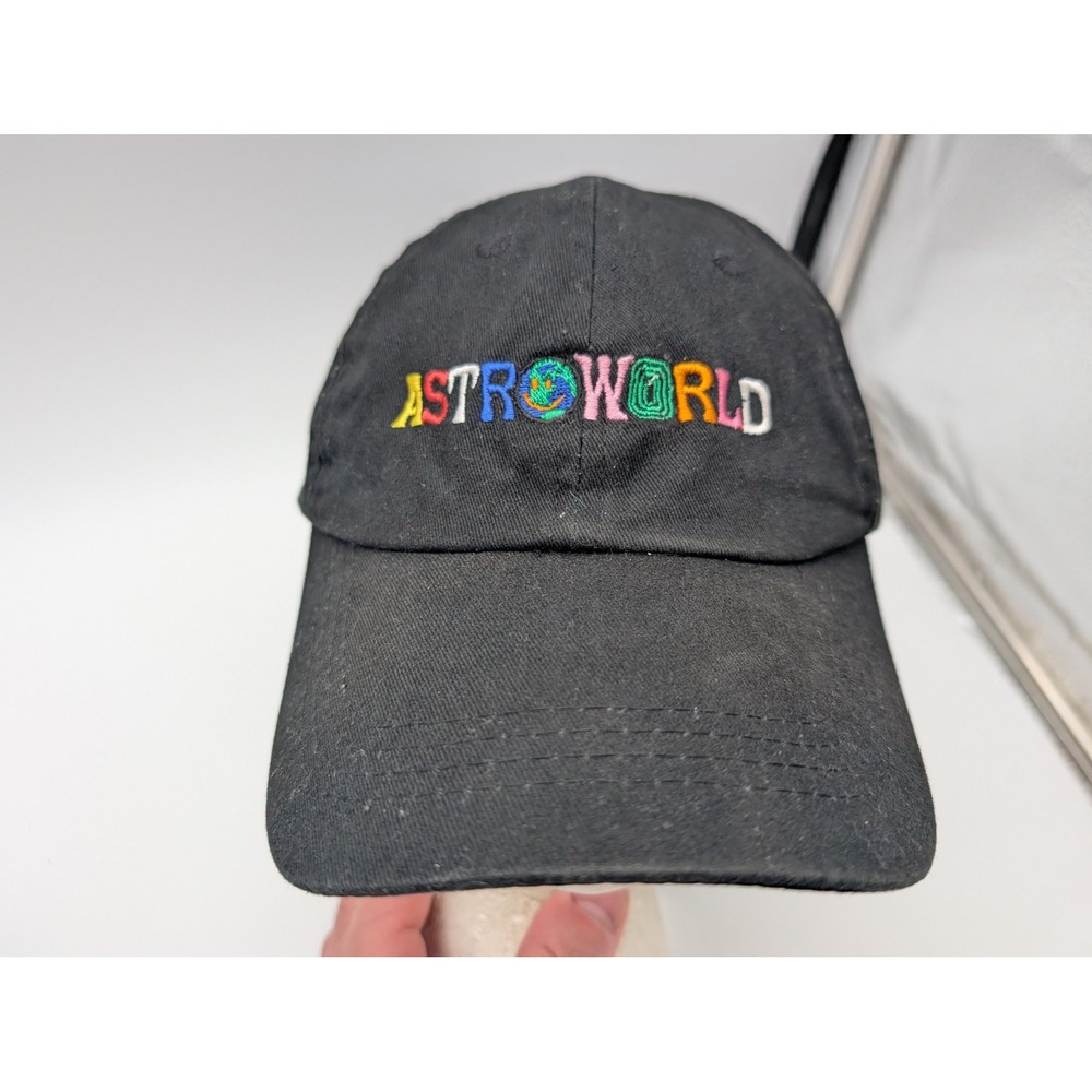 Travis Scott Astroworld Wish You Were Here Black Embroidered Hat Adjustable Cap